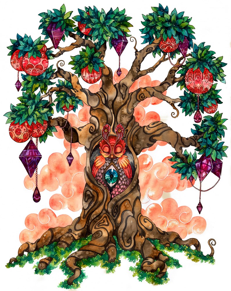 Original Painting - The Tree of Thoughts